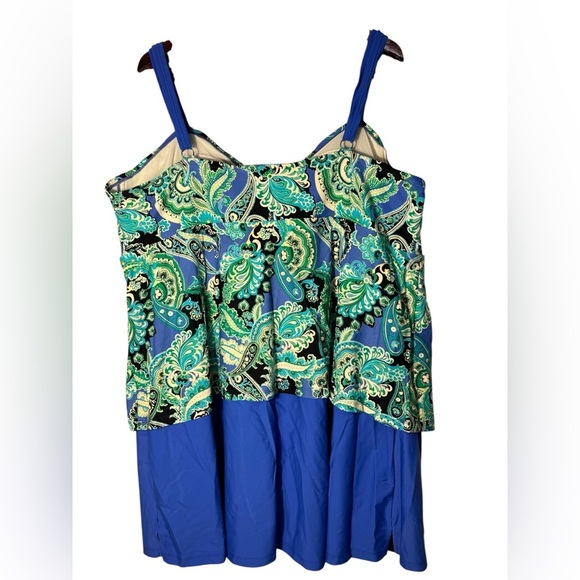 Catherines Swim Dress One Piece Swimsuit Sailboat - Picture 6 of 15